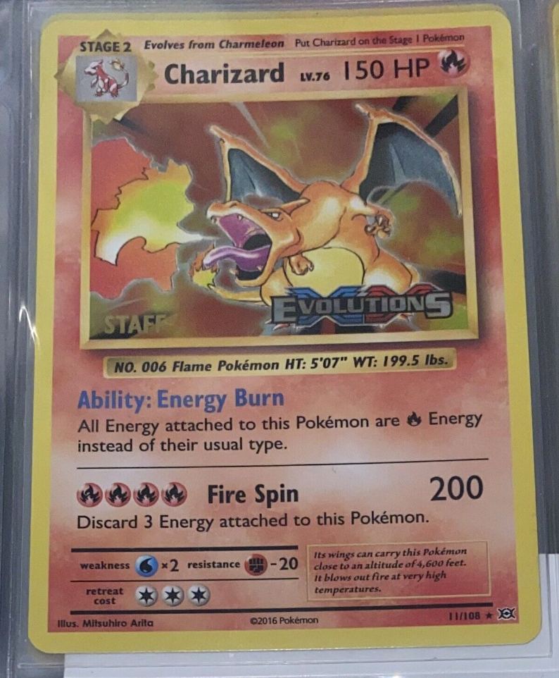 Charizard (XY Evolutions Staff Prerelease) - XY Promos - Pokemon