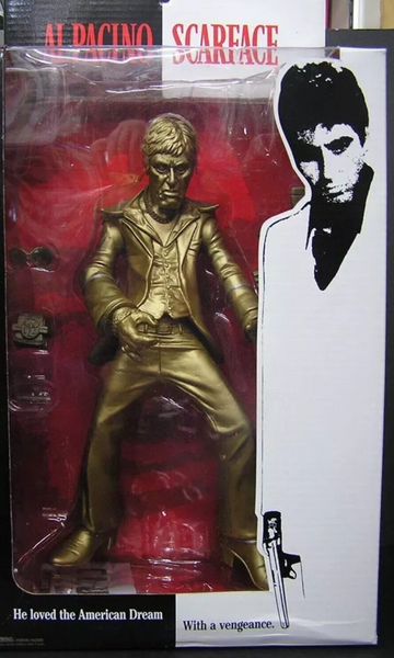 Scarface - Gold Version- Al Pacino - Mezco Figure - Very Rare